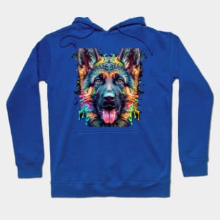 German Shepherd Berger Allemand Artwork Hoodie